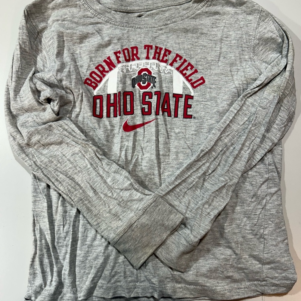Nike Gray Ohio State Long Sleeve Shirt